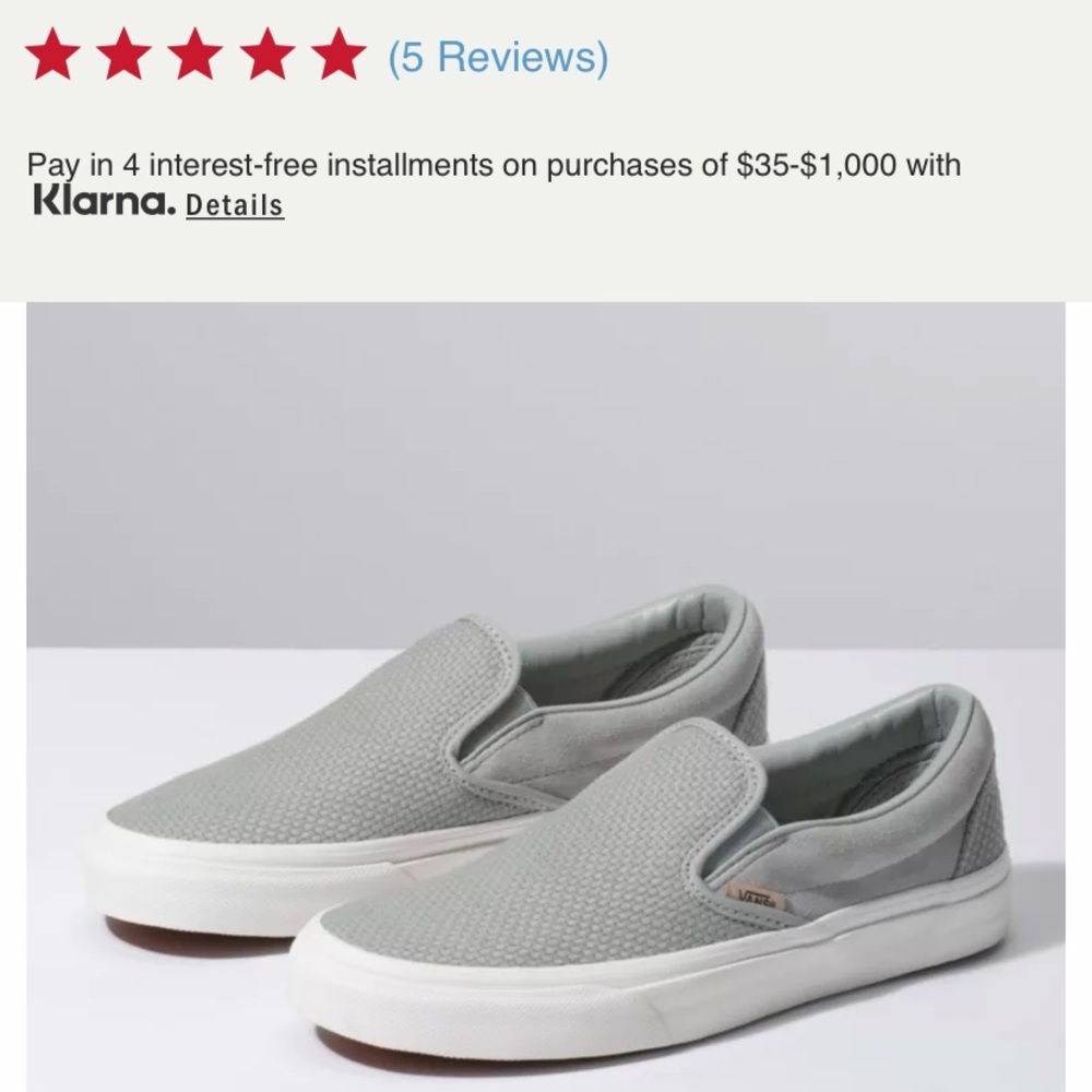 Vans woven slip ons